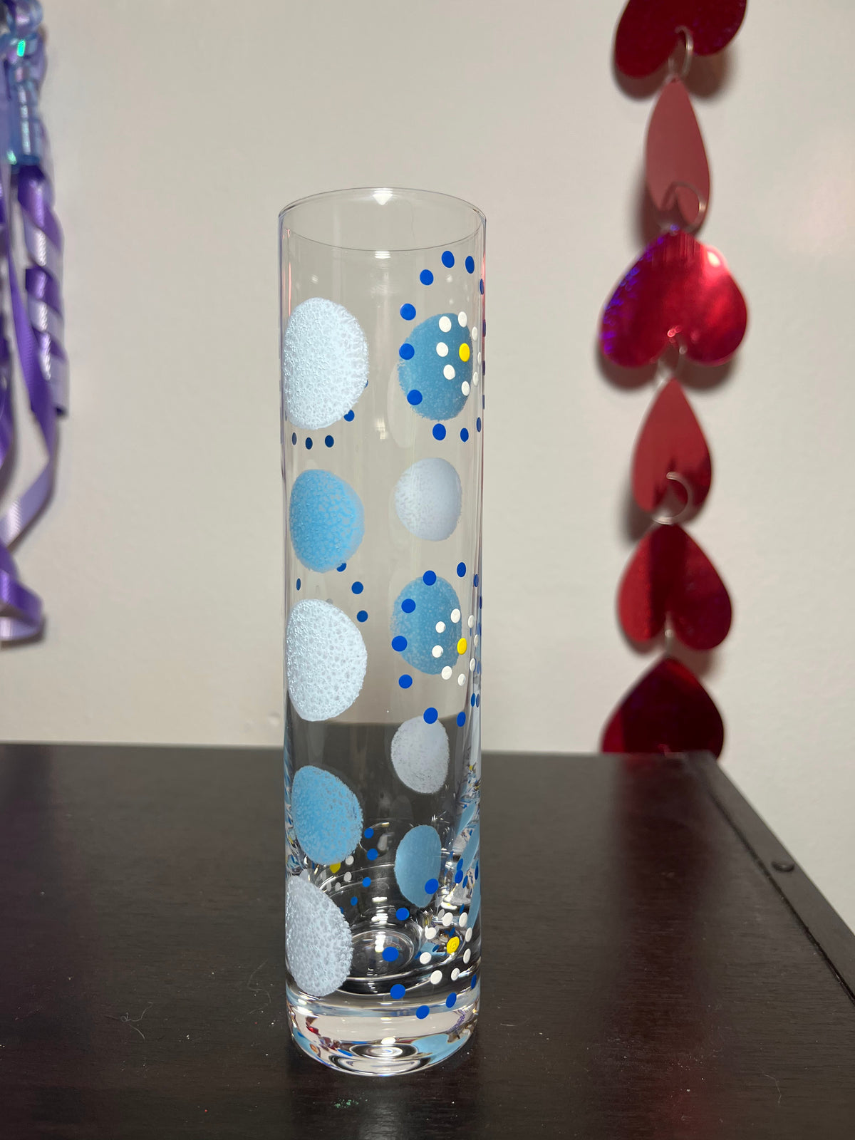 Blue Floral Vase