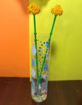 Blue Floral Vase