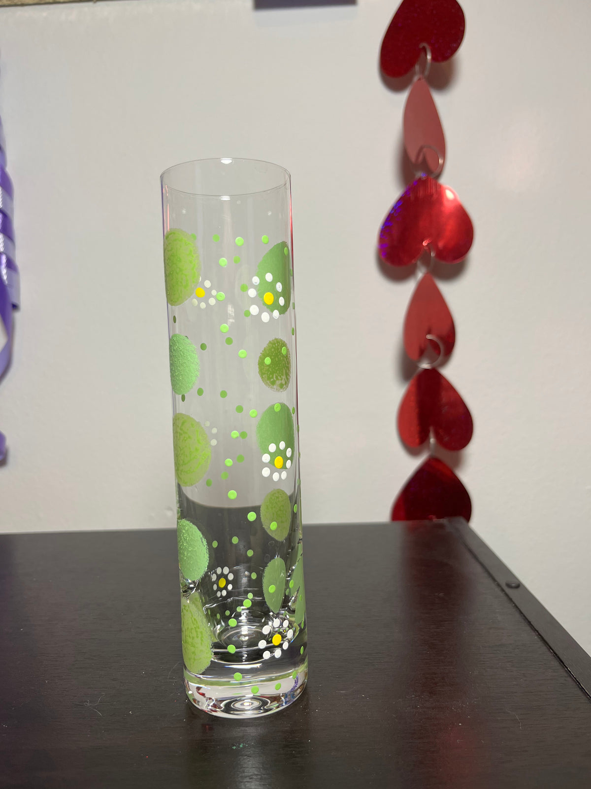 Green Floral Vase