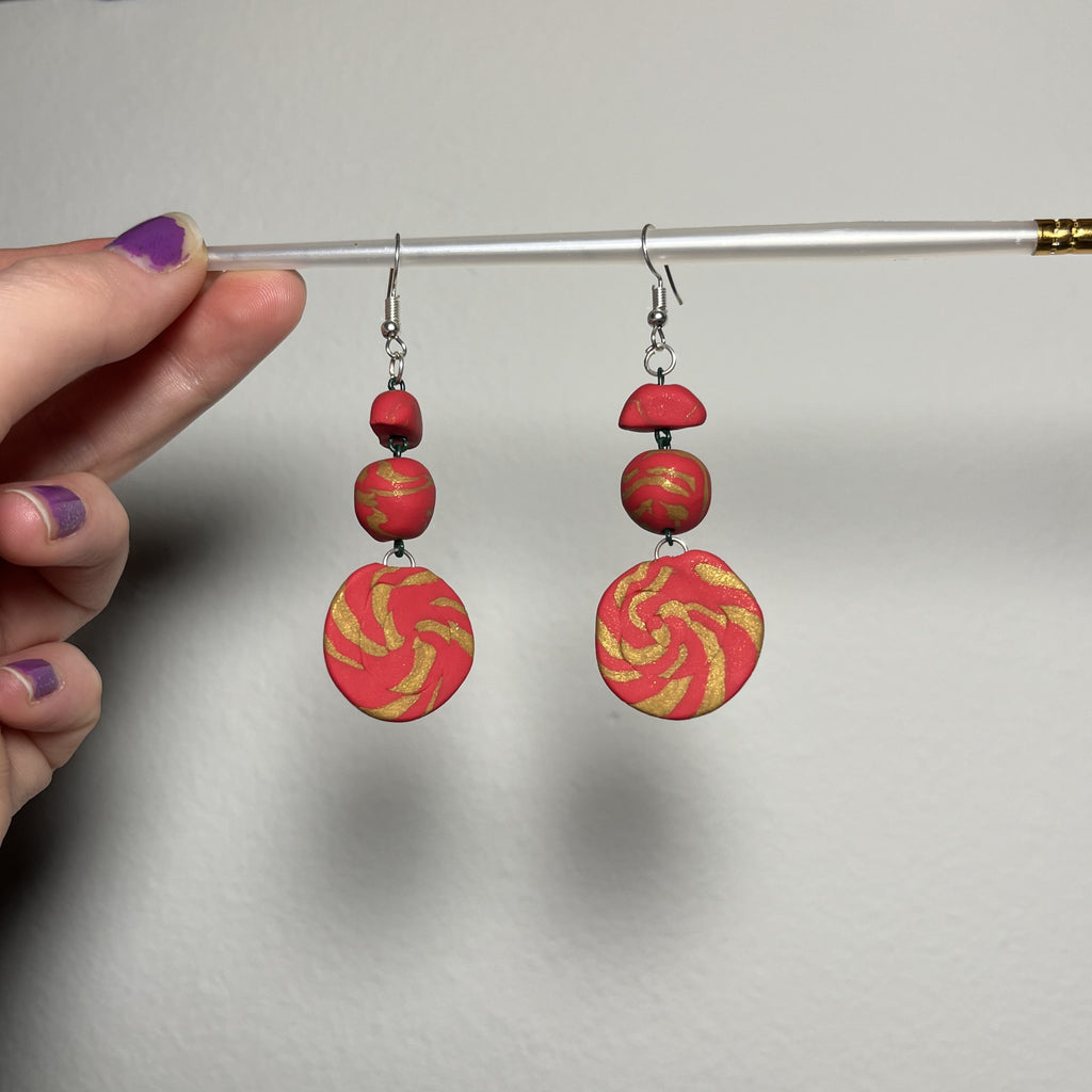 Red n Gold Swirl